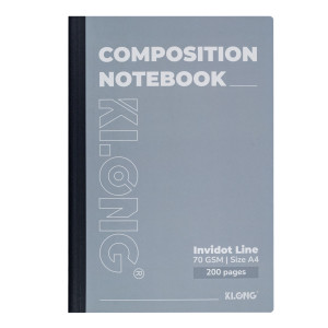 Sổ kẻ ngang may dán gáy Composition Notebook InviDot Line A4 200tr 70/92 MS: 214
