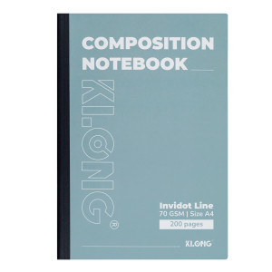 Sổ kẻ ngang may dán gáy Composition Notebook InviDot Line A4 200tr 70/92 MS: 214