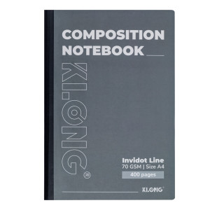 Sổ kẻ ngang may dán gáy Composition Notebook InviDot Line A4 400tr 70/92 MS: 216