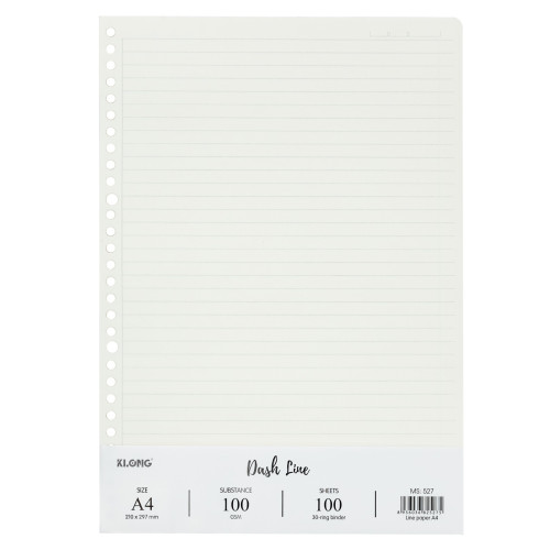 Ruột sổ kẹp còng Dash Line A4 100 tờ 100/76; MS: 527