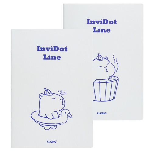 Vở kẻ ngang ghim InviDot Line Capybara B5 200 trang 70/76; MS: 858