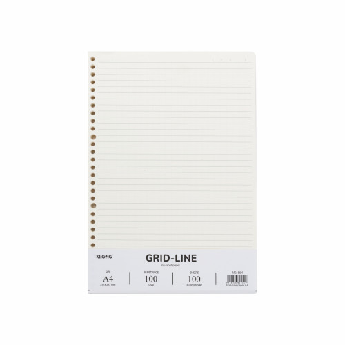 Ruột sổ còng kẻ ngang Grid-Line A4 100 tờ 100/76; MS: 554