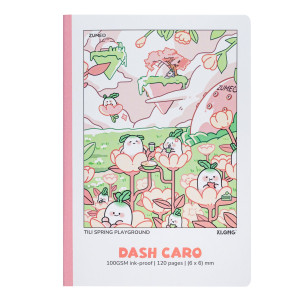 Vở Dash Caro (6 x 6) mm may dán gáy Tili Seasonal Playground B5 120 trang 100/76; MS: 210