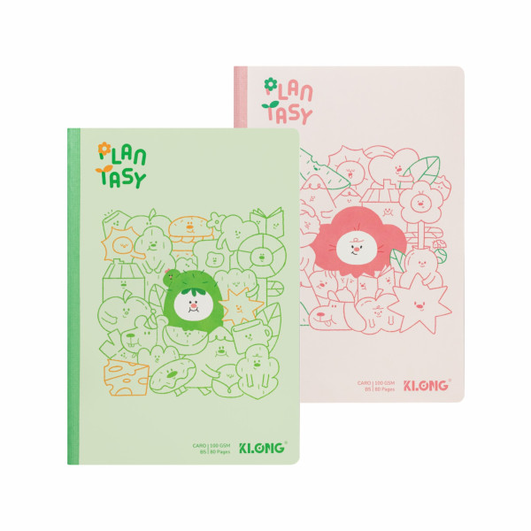 Vở Caro (6 x 6) mm may dán gáy Plantasy B5 80 trang 100/76; MS 220