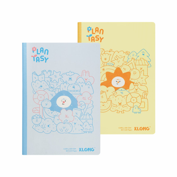 Vở Caro (6 x 6) mm may dán gáy Plantasy B5 120 trang 100/76; MS: 221