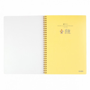 Sổ Caro lò xo kép bìa nhựa 2 mặt B5 80 trang 100/76; MS: 574