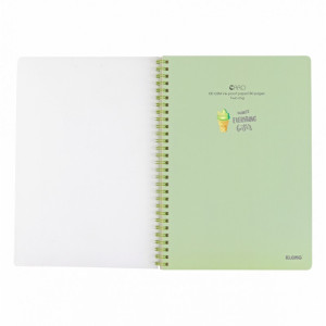 Sổ Caro lò xo kép bìa nhựa 2 mặt B5 80 trang 100/76; MS: 574