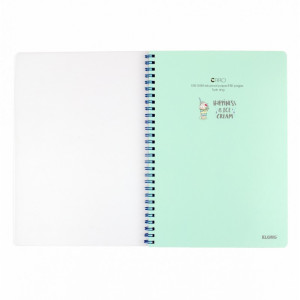 Sổ Caro lò xo kép bìa nhựa 2 mặt B5 80 trang 100/76; MS: 574