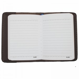 Sổ kẻ ngang bìa giả da khuy bấm Bureau A6 200 trang 58/92; MS: 326