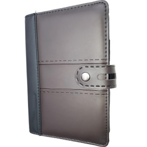 Số kẻ ngang bìa giả da cao cấp kẹp còng A6 240 trang 70/76; MS: 357