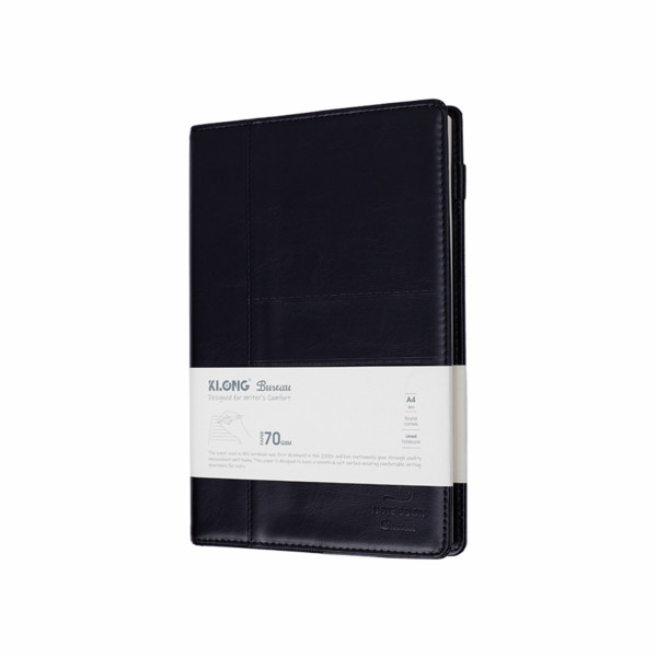 Sổ kẻ ngang nét đứt bìa giả da PU A4 400 trang 70/76; MS: 616