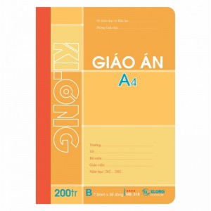 Sổ giáo án kẻ ngang A4 200 trang 58/92; MS 315