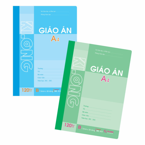 Sổ giáo án kẻ ngang A4 120 trang 58/92; MS 313