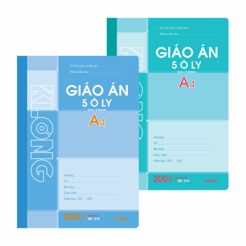 Sổ giáo án 5 ô ly A4 200 trang 70/92; MS: 314T5