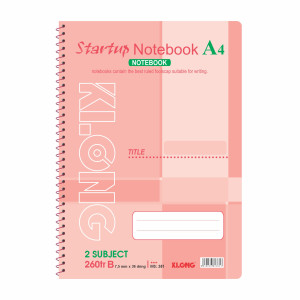 Sổ kẻ ngang lò xo đơn Startup A4 260 trang 58/92; MS: 381