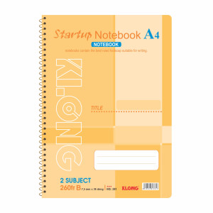 Sổ kẻ ngang lò xo đơn Startup A4 260 trang 58/92; MS: 381