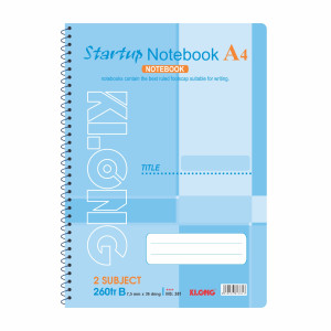 Sổ kẻ ngang lò xo đơn Startup A4 260 trang 58/92; MS: 381