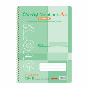 Sổ kẻ ngang lò xo đơn Startup A4 260 trang 58/92; MS: 381