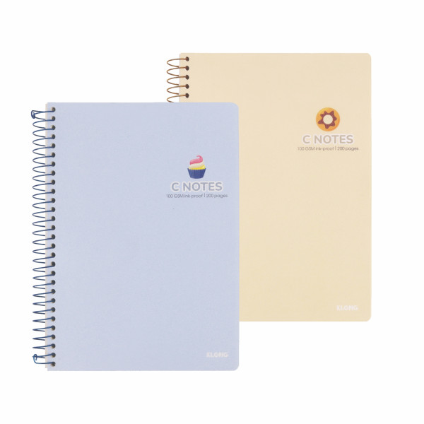 Vở C Notes (6 x 6) mm lò xo đơn bìa nhựa 2 mặt B5 200 trang 100/76; MS: 588