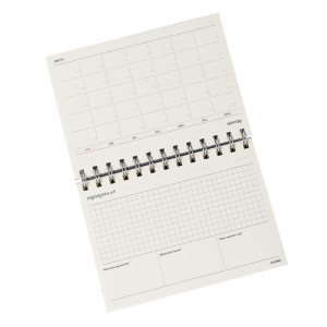 Sổ kế hoạch lò xo kép Standing Planner B6 160 trang 100/76; MS: 945