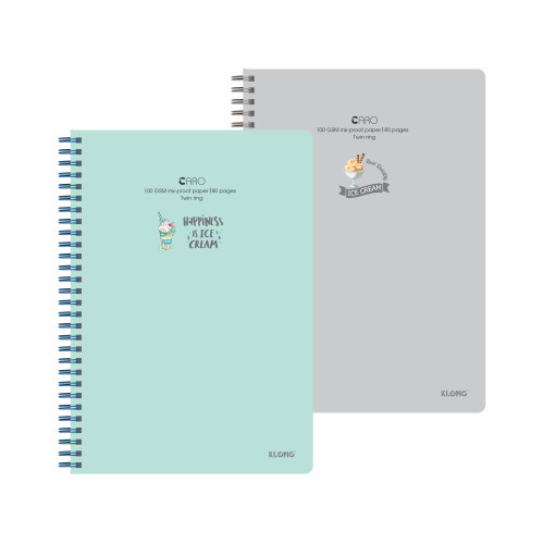 Sổ Caro lò xo kép bìa nhựa 2 mặt B5 80 trang 100/76; MS: 574