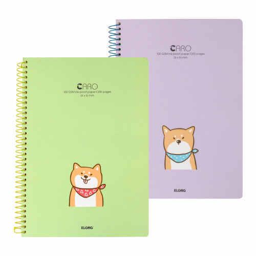 Sổ Caro (6 x 6) mm lò xo đơn A4  200 trang 100/76; MS: 590