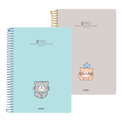 Sổ Caro (6 x 6) mm lò xo đơn A4 300 trang 100/76; MS: 591