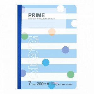 Vở kẻ ngang may dán gáy Prime B5 200 trang 70/76; MS: 894