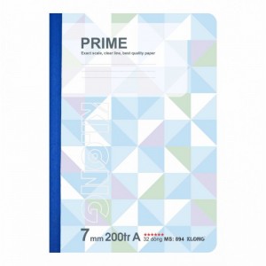 Vở kẻ ngang may dán gáy Prime B5 200 trang 70/76; MS: 894