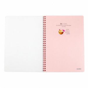 Sổ Dot Grid lò xo kép  bìa nhựa 2 mặt B5 80 trang 100/76; MS: 577