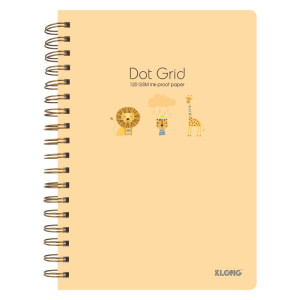 Sổ Dot Grid lò xo kép B5¯ 200 trang 120/76; MS: 960