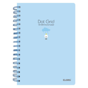 Sổ Dot Grid lò xo kép B5¯ 200 trang 120/76; MS: 960