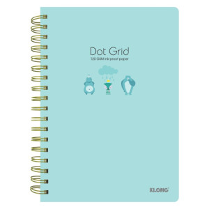 Sổ Dot Grid lò xo kép B5¯ 200 trang 120/76; MS: 960