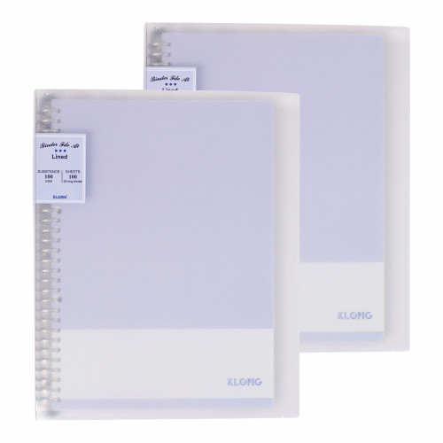 Sổ kẻ ngang nét đứt kẹp còng sắt A4 100 tờ 100/76; MS: 523