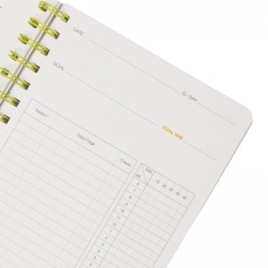 Sổ kế hoạch học tập lò xo kép Study Planner A5 160 trang 120/76; MS: 946