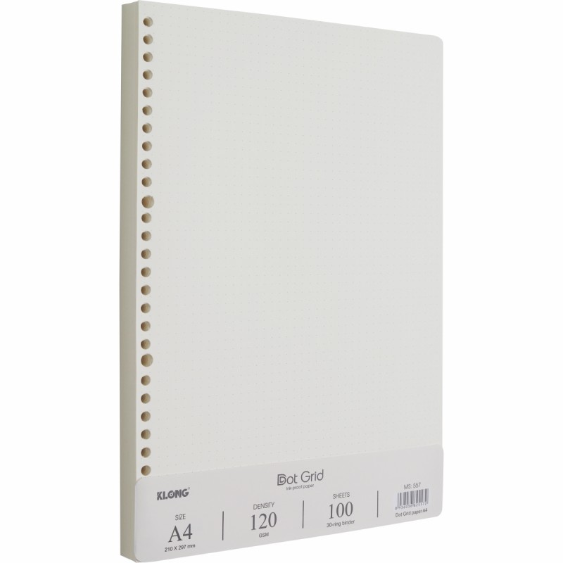 Ruột Sổ Kẹp Còng Dot Grid A4 100 Tờ 120/76; Ms: 557