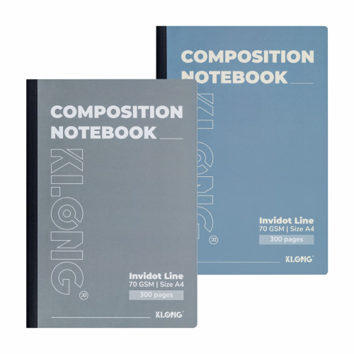 Sổ kẻ ngang may dán gáy Composition Notebook InviDot Line A4 300tr 70/92 MS: 215