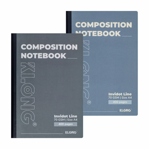 Sổ kẻ ngang may dán gáy Composition Notebook InviDot Line A4 400tr 70/92 MS: 216