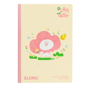 Vở kẻ ngang may dán gáy InviDot Line Plantasy B5 80 trang 100/76: MS: 217