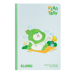 Vở kẻ ngang may dán gáy InviDot Line Plantasy B5 80 trang 100/76: MS: 217