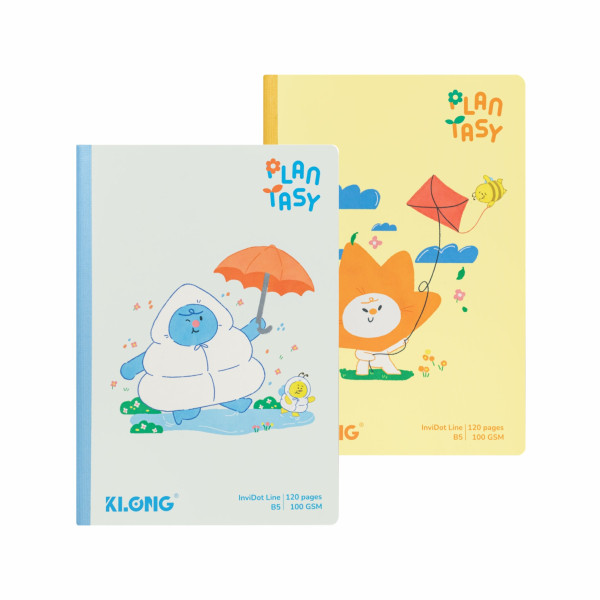 Vở kẻ ngang may dán gáy InviDot Line Plantasy B5 120 trang 100/76; MS: 218