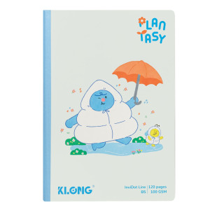 Vở kẻ ngang may dán gáy InviDot Line Plantasy B5 120 trang 100/76; MS: 218