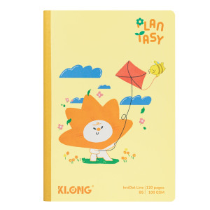 Vở kẻ ngang may dán gáy InviDot Line Plantasy B5 120 trang 100/76; MS: 218