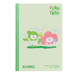 Vở kẻ ngang may dán gáy InviDot Line Plantasy B5 200 trang 100/76; MS: 219