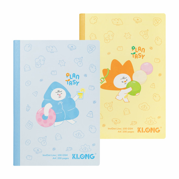 Sổ kẻ ngang may dán gáy InviDot Line Plantasy A4 200 trang 100/76; MS: 222