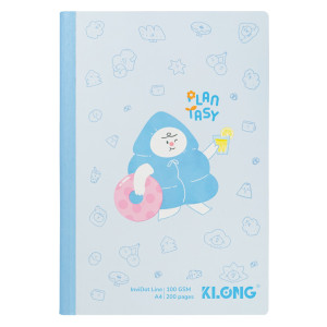 Sổ kẻ ngang may dán gáy InviDot Line Plantasy A4 200 trang 100/76; MS: 222