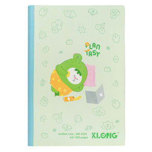 Sổ kẻ ngang may dán gáy InviDot Line Plantasy A4 300 trang 100/76; MS: 223