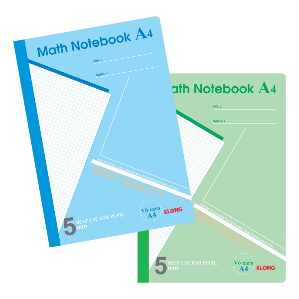 Vở Caro Math Notebook A4 200 trang 70/92; MS 298