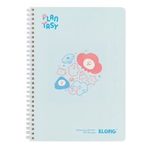 Sổ InviDot Line lò xo nhựa mềm Plantasy B5 160 trang 100/76 ; MS: 511