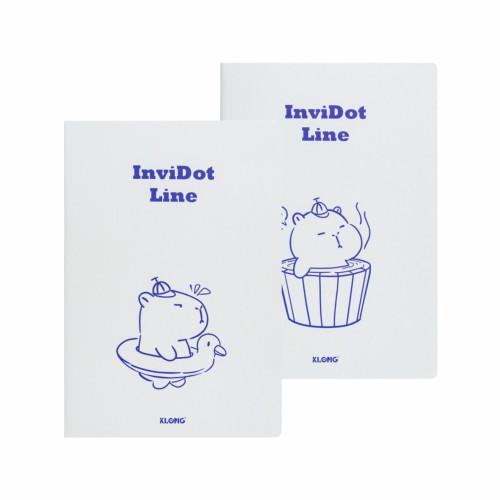 Vở kẻ ngang ghim InviDot Line Capybara B5 200 trang 70/76; MS: 858